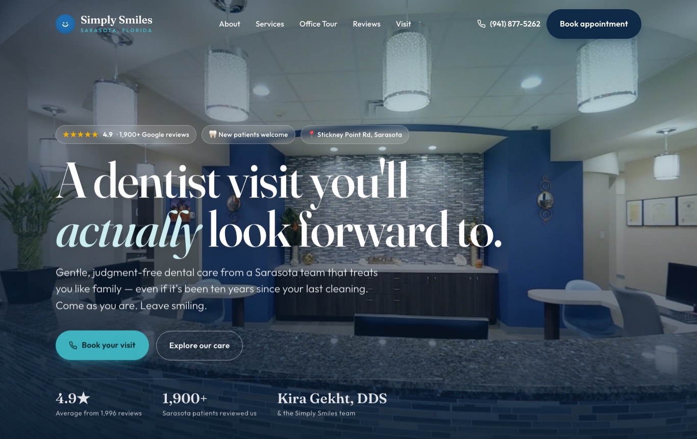 Simply Smiles website screenshot